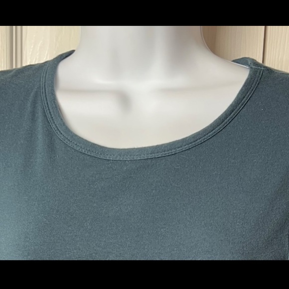 JAMES PERSE Skinny Dress Bodycon Ruched Mini Forest Green Teal Small - Picture 6 of 6